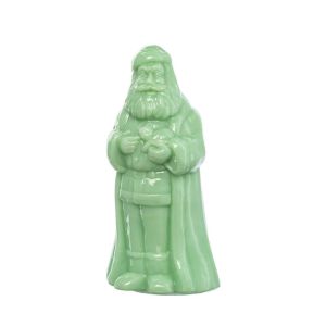 Mosser Glass Standing Santa Figurine | Jadeite