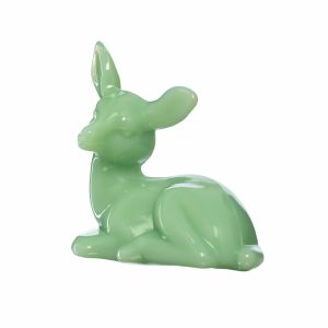 Mosser Glass Fawn Figurine | Jadeite