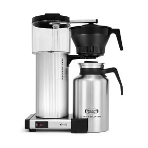 Moccamaster CDT Manual-Adjust Drip-Stop 60oz Coffee Maker - Brushed Silver, Thermal Carafe (39340-TM)