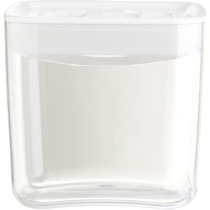 Click Clack 1.5-Quart Cube Pantry Canister | White