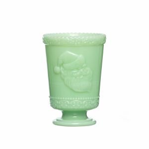Mosser Glass Holiday Collection 8oz Santa Cup | Jadeite