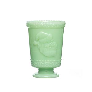 Mosser Glass Holiday Collection 8oz Santa Cup | Jadeite