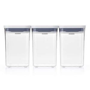 OXO POP 2.0 Small Square Short Container Set | 3-Piece