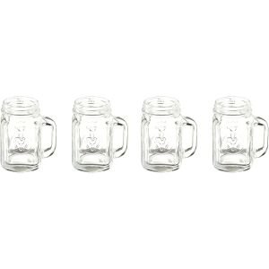 Kikkerland Shot Glasses - Set of 4 | Mason Jars