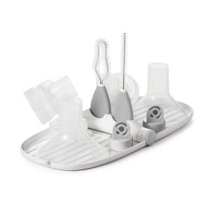 OXO Tot Breast Pump Parts Drying Rack with Detail Brushes