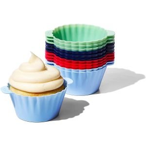 OXO Good Grips Silicone Baking Cups | Green, Red, Blue, Navy