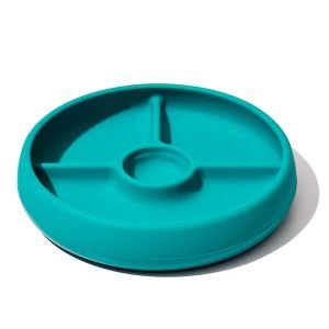 OXO Tot Silicone Divided Plate | Teal