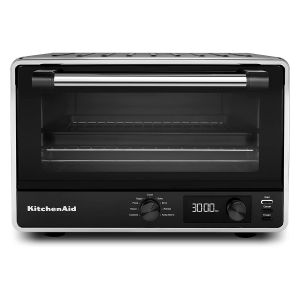 KitchenAid数码台面烤箱|黑色哑光
