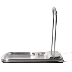 OXO Good Grips Spoon Rest with Lid Holder | Stainless Steel