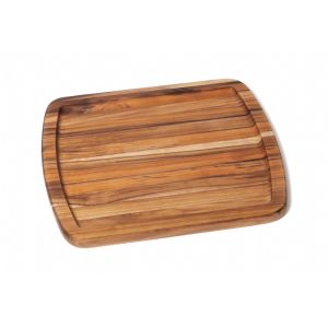 image shows Lipper International Teak Edge Grain Serving Platter against a blank, white background