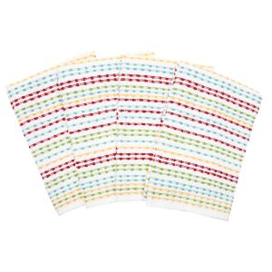 Ritz 4-Piece Pebble Bar Mop Set | Bright against a white background with the towels fanned out