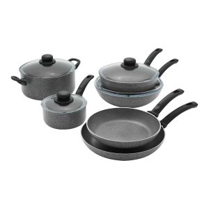 BALLARINI Asti 10-Piece Aluminum Nonstick Cookware Set (Grey)