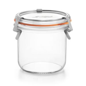 image shows Le Parfait 425ml Bistrot French Glass Canning Jar W 86mm Removable Lid  against a blank, white background