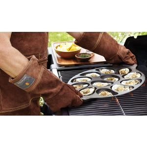 76225 Fox Run Outset Cast Iron Oyster Grill Pan