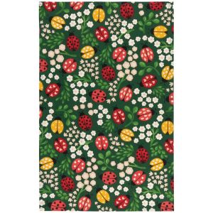 image shows Danica Jubilee Dishtowel | Ladybugs  against a blank, white background