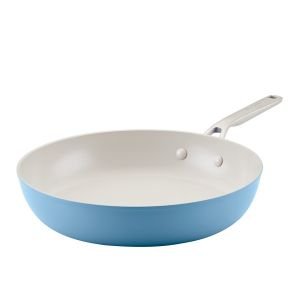 KitchenAid Hard Anodized Ceramic 12.25" Open Frying Pan | Blue Velvet