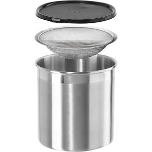 OGGI 4-Qt. Stainless Steel Grease Can