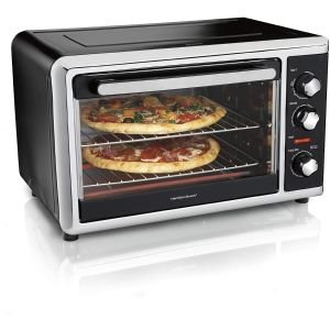 Hamilton Beach Countertop Oven With Convection & Rotisserie | Black & Stainless
