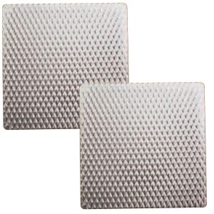 Range Kleen SilverWave 7" x 7" Hot Pads (2-Pack) | Silver