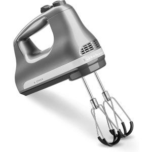 KitchenAid 6-Speed Hand Mixer with Flex Edge Beaters | Contour Silver
