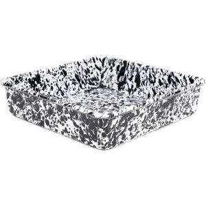  image shows Crow Canyon Square Brownie Pan | Black against a blank, white background