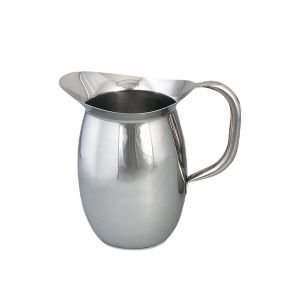 Browne Foodservice 68oz Metal Serving Pitcher with Ice Guard
