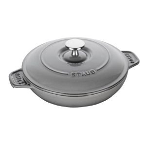 Staub 24 oz Round Covered Baking Dish | Graphite Grey