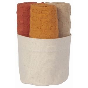 Now Designs Mercantile Dishcloths Gift Basket (Set of 3) | Spice