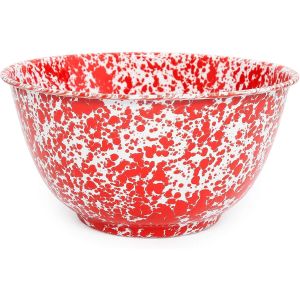 Crow Canyon Large Serving/Salad Bowl | Red Marble 