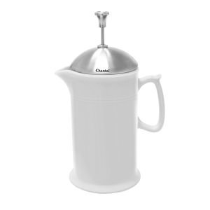 White Ceramic 28 Ounce French Press 92-FP28 SW by Chantal