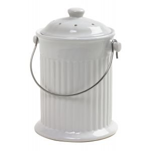 Norpro Ceramic Compost Crock & Lid - 4 Quart