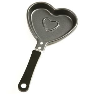 5.5'' Ceramic Nonstick Heart Shaped, Frying Griddle Pan