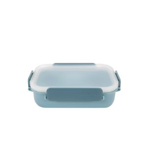 image shows Click Clack 0.6 Quart Daily Food Storage Container | Blue against a blank, white background