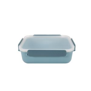 image showsClick Clack 1.4 Quart Daily Food Storage Container | Blue  against a blank, white background