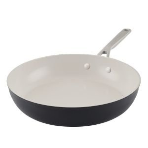 KitchenAid Hard Anodized Ceramic 12.25" Open Frying Pan | Matte Black