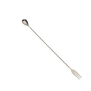 Mercer Barfly 15.75" Bar Spoon with Fork | Stainless Steel
