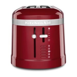 KitchenAid Empire Red 4-Slice Long Slot Toaster with High-Lift Lever