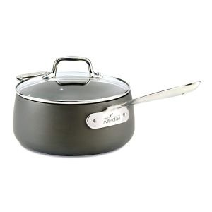 All-Clad HA1 Hard Anodized Non Stick 3.5 Qt Saucepan with Lid
