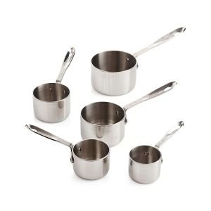 All-Clad Specialty Stainless Steel with Nylon Head Kitchen Gadgets 4 Piece  Tool Set with Caddy Kitchen Tools, Kitchen Hacks Silver