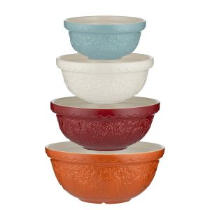 Mason Cash Pumpkin Patch 4-Piece Mixing Bowl Set