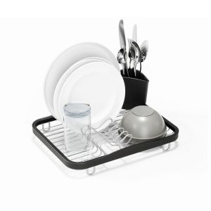 Umbra Sinkin Multi Use Sink Dish Rack | Smoke-Nickel