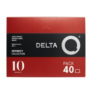 image shows Delta Q Qalidus 40 Coffee Capsules  against a blank, white background