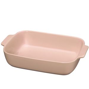 image shows Küchenprofi Porto 3.8 Qt. Rectangular Gratin Dish | Pink against a blank, white background