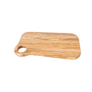 image shows Lipper International Olive Wood Cutting Board | Large against a blank, white background