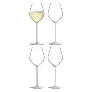 LSA Borough 10 oz Champagne Tulip Glasses (Set of 4)