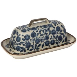 image shows Danica Heirloom Element Butter Dish | Calendula against a blank, white background