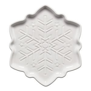 Fiesta® 8" Snowflake Shaped Plate | White