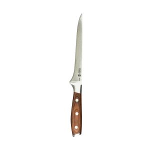 image shows Messermeister Avanta Pakkawood 7" Flexible Boning Knife against a blank, white background