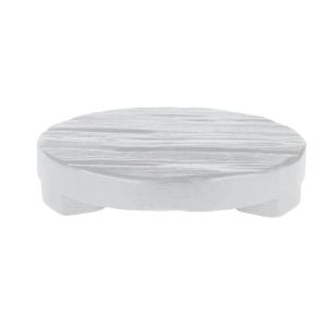 etúHOME Classic 18" Round Trivet | White