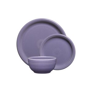 Fiesta® 3-Piece Bistro Coupe Place Setting | Lavender against a clean white background